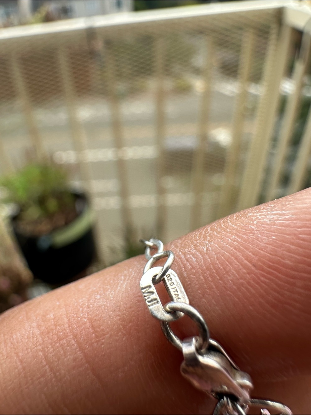 Vintage 925 Sterling Silver Shell & Starfish Bracelet - Women's Beach Jewelry - Picture 5 of 8